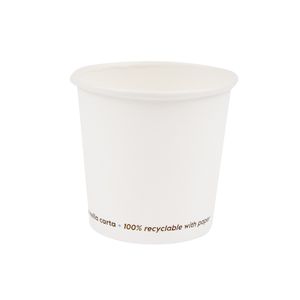 50 Bicchieri in carta 75ml bianco Signor Bio