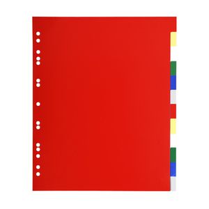 Separatore neutro a 12 TACCHE in PPL colorato A4 Maxi 93H Exacompta Separatore neutro a 12 TACCHE in PPL colorato A4 Maxi 93H Exacompta