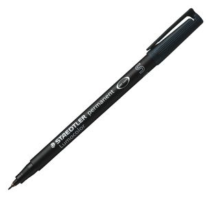 PENNARELLO LUMOCOLOR PERMANENT 313 SF 0.4MM NERO conf 10 pz