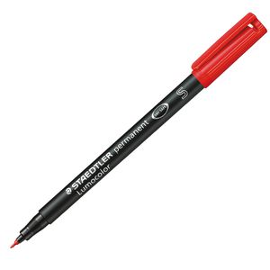 PENNARELLO LUMOCOLOR PERMANENT 313 SF 0.4MM ROSSO conf 10 pz