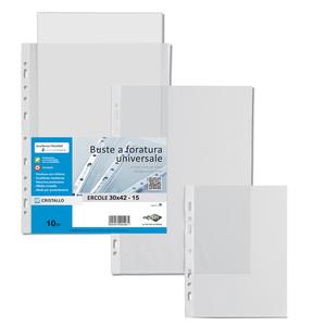 10 BUSTE FORATE 30X42-15 LIBRO ERCOLE SEI ROTA