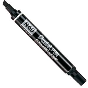 MARCATORE PENTEL PEN N60 NERO P.SCALPELLO conf 12 pezzi