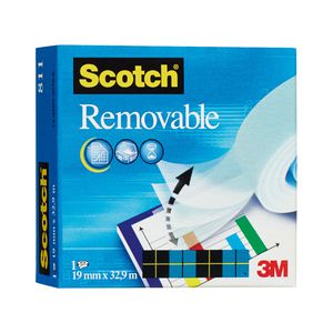 NASTRO ADESIVO ScotchÂ® Magicâ„¢ 811-1933 INVISIBILE RIMOVIBILE 19MMX33MT