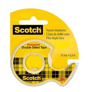 NASTRO BIADESIVO ScotchÂ® 6,3MTX12MM 665-136D PERMANENTE S/LINER IN CHIOCCIOLA