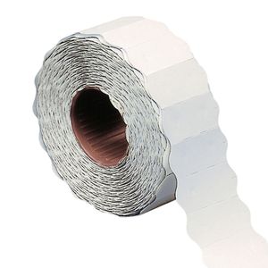 Rotolo 1500 etichette 26x12mm bianche permanenti a onda Markin