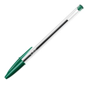 Scatola 50 penna sfera CRISTAL medio 1,0mm verde BIC