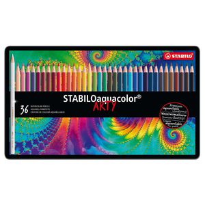 Astuccio metallo 36 pastelli Stabilo AQUACOLOR 1636