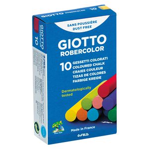 SCATOLA 10 GESSETTI TONDI COLORATI GIOTTO