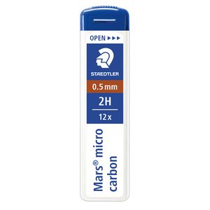 12 astucci da 12 mine 0.5mm MARS®MICRO 250 05-2H STAEDTLER