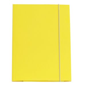 CARTELLINA CON ELASTICO 32PL 25X34CM GIALLO