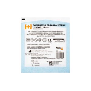 GARZA IDROFILA STERILE COMPRESSA cm 10x10 GARZA IDROFILA STERILE COMPRESSA cm 10x10