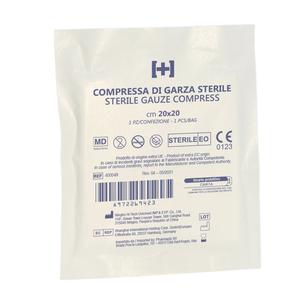 GARZA IDROFILA STERILE COMPRESSA cm 20 x 20