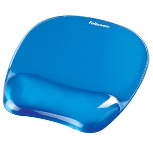 MOUSE PAD CON POGGIAPOLSI IN GEL TRASPARENTE BLU