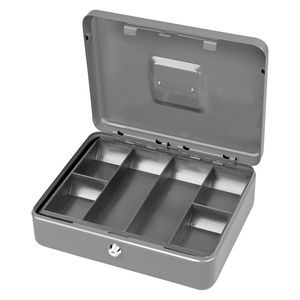 CASSETTA PORTAVALORI SECUR 30X24X9CM GRIGIO CHIARO CASSETTA PORTAVALORI SECUR 30X24X9CM GRIGIO CHIARO