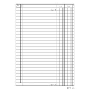 REGISTRO CASSA ENTRATE/USCITE 24X17 100PAG. E2686