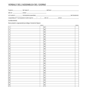 REGISTRO VERBALI ASSEMBLEA CONDOMINIO 96PAG 31X24,5CM E2529 REGISTRO VERBALI ASSEMBLEA CONDOMINIO 96PAG 31X24,5CM E2529