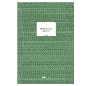 REGISTRO GIORNALE LAVORI 31x21cm 47pagine numerate E2909 EDIPRO REGISTRO GIORNALE LAVORI 31x21cm 47pagine numerate E2909 EDIPRO