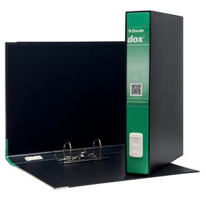Registratore Dox 5 verde dorso 5cm f.to protocollo Esselte Registratore Dox 5 verde dorso 5cm f.to protocollo Esselte