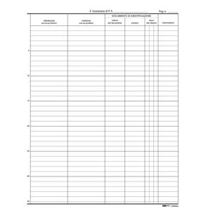 REGISTRO PERSONE ALLOGGIATE 31x24.5cm 46pg E2846 EDIPRO