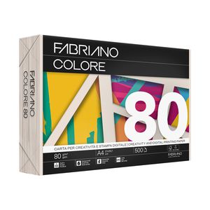 FabrianoColore - A4 - 80 gr - colori tenui avorio - Fabriano - conf. 500 fogli FabrianoColore - A4 - 80 gr - colori tenui avorio - Fabriano - conf. 500 fogli