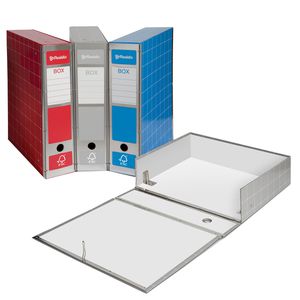 Scatola archivio RESISTO BOX 4 dorso 9 grigio