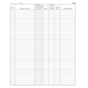 REGISTRO ARRIVI PARTENZE 31x24.5cm 46pag E2839 EDIPRO