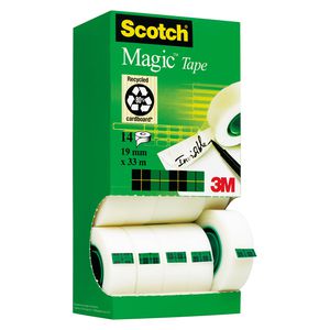 Nastro adesivo 3M SCOTCH magic 810 19x33 multi-pack conf.14 pz. Nastro adesivo 3M SCOTCH magic 810 19x33 multi-pack conf.14 pz.