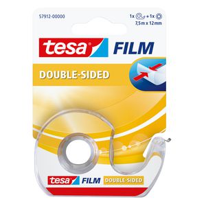 Nastro biadesivo c/chiocciola trasparente TESA mm 12x7,5 m