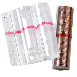 SACCHETTO DA 100 BLISTER PORTAMONETE 5 CENT FASCIA ROSSA SACCHETTO DA 100 BLISTER PORTAMONETE 5 CENT FASCIA ROSSA
