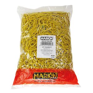 Elastici - diametro 3 cm - 1 kg - gomma - giallo - Markin Elastici - diametro 3 cm - 1 kg - gomma - giallo - Markin