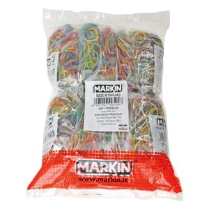 Elastici - misure e colori assortiti - 1 kg - gomma - Markin