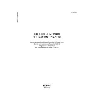 LIBRETTO IMPIANTO CLIMATIZZAZIONE VENETO 297x210mm 48pag E2621VE EDIPRO