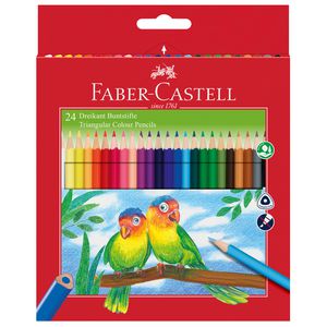 ASTUCCIO 24 PASTELLI COLORATI TRIANGOLARI ECO FABER CASTELL ASTUCCIO 24 PASTELLI COLORATI TRIANGOLARI ECO FABER CASTELL
