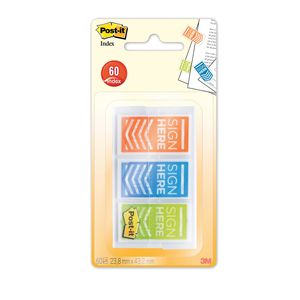 Set 60 SEGNAPAGINA Post-it® Index 682-SH-OBLEU MEDIUM "Firma Qui" Set 60 SEGNAPAGINA Post-it® Index 682-SH-OBLEU MEDIUM "Firma Qui"
