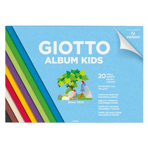 Album Kids Carta colorata 2+ f.to A4 120gr 20fg Giotto Album Kids Carta colorata 2+ f.to A4 120gr 20fg Giotto