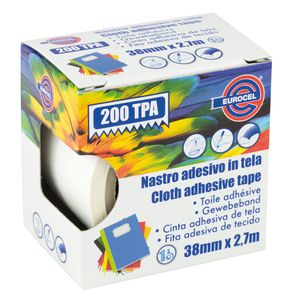 Nastro adesivo telato mm 38x2,7m colore bianco