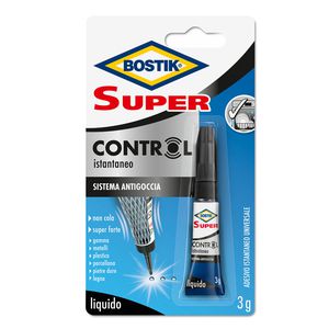 Colla istantanea BOSTIK SUPER CONTROL con sistema antigoccia g 3