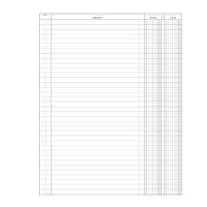 Registro Entrate-Uscite 100pag. 31x24,5cm DU135800000 Data Ufficio