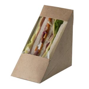 100 Scatole per Sandwich in carta kraft 12,3x7,2x12,3cm Street Food Leone 100 Scatole per Sandwich in carta kraft 12,3x7,2x12,3cm Street Food Leone
