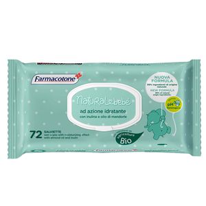 Salviette idratanti Natural Bebé - Farmacotone - busta da 72 pezzi Salviette idratanti Natural Bebé - Farmacotone - busta da 72 pezzi