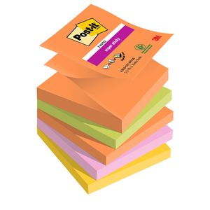 Post-it Super Sticky Z-Notes boost R330-5SS-BOOS 90ff 76x76 mm colori assortiti conf.5 pz