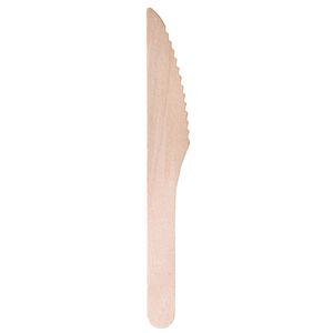 100 Coltelli monouso in legno 16cm Signor Bio 100 Coltelli monouso in legno 16cm Signor Bio