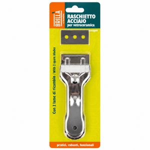 RASCHIETTO INOX + 2 LAME RICAMBIO RASCHIETTO INOX + 2 LAME RICAMBIO