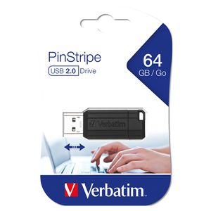 MEMORIE USB STORE 'N' GO PINSTRIPE NERO DA 64GB MEMORIE USB STORE 'N' GO PINSTRIPE NERO DA 64GB