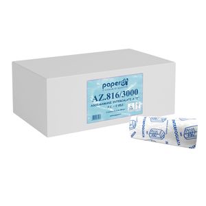 ASCIUGAMANI PIEGATO A Z 2 VELI PURA CELLULOSA (3000 pezzi) AZ816/3000 ASCIUGAMANI PIEGATO A Z 2 VELI PURA CELLULOSA (3000 pezzi) AZ816/3000
