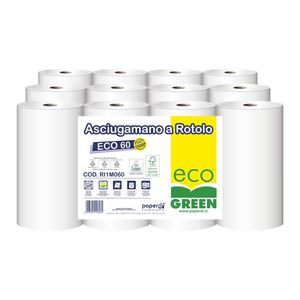 ROTOLO ASCIUGAMANI 2 VELI 60 MT (CF 12 ROTOLI) FSC ECOLABEL ROTOLO ASCIUGAMANI 2 VELI 60 MT (CF 12 ROTOLI) FSC ECOLABEL