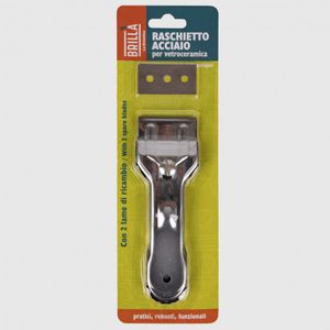 RASCHIETTO INOX + 2 LAME RICAMBIO RASCHIETTO INOX + 2 LAME RICAMBIO