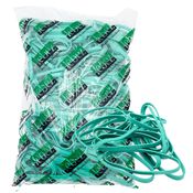 Elastico fettuccia in gomma verde Ã˜150 T8 in sacchetto da 1KG Lebez
