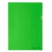 25 cartelline a L 22X30 PE Bio-Based verde liscio superior Favorit