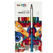 Astuccio 12 matite colorate assortiti Carioca Plus